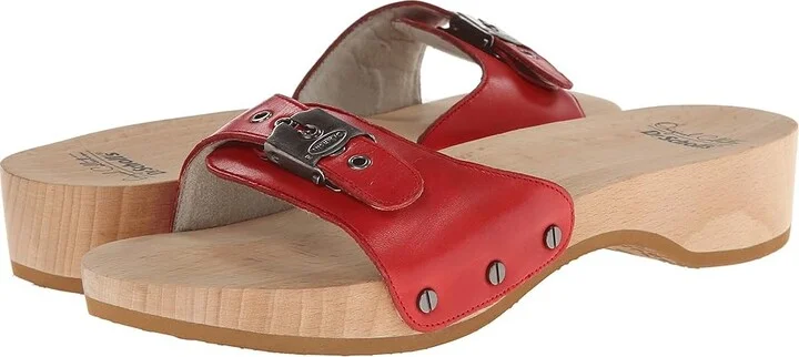 Dr. Scholl's Original - Original Collection Women's Slide Shoes Red : 10 M, Leather
