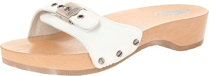 Dr. Scholl's Original - Original Collection Women's Slide Shoes White : 11 M, Leather - Image 2