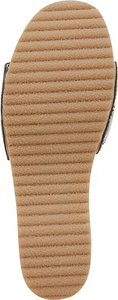 Dr. Scholl's Original Too Slide Sandal Women's Sandals Navy Blue Leather : 9 M, Leather/Rubber - Image 3