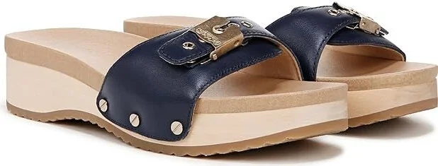 Navy Blue Leather