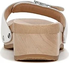 Dr. Scholl's Original Too Slide Sandal Women's Sandals White Leather : 9 M, Leather/Rubber - Image 4