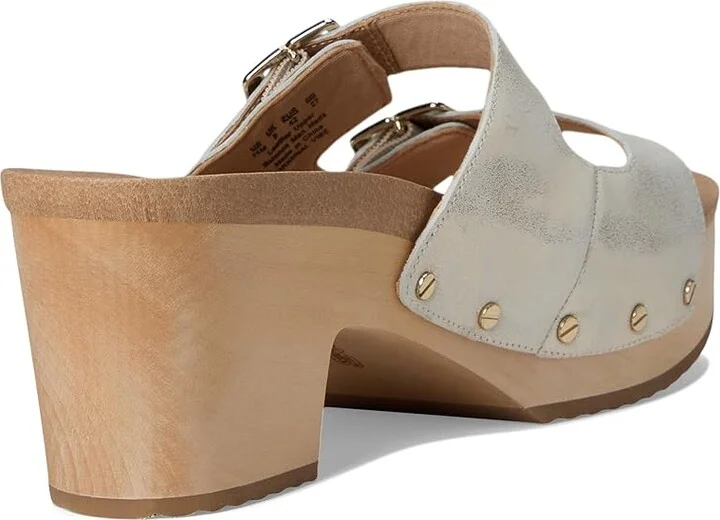 Dr. Scholl's Original Vibe Platform Slide Sandal Women's Sandals Metallic Gold Leather : 10 M, Leather/Rubber - Image 4