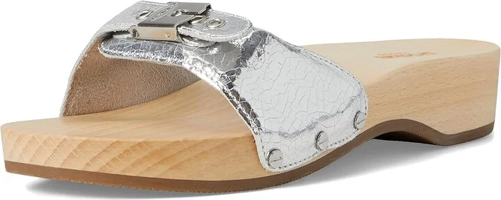 Dr. Scholl's Original Women's Sandals Silver Leather : 6 M - Image 5