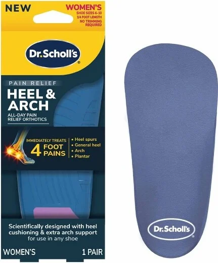 Dr. Scholl's Pain Relief Orthotics Insert For Heel Pain For Women - Size 6-10