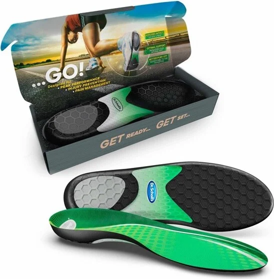 Dr. Scholl's Perfomance Sized-to-Fit Running Shoe Insoles - Men Size 9.5-10/Women Size 10.5 -11 - 1 Pair