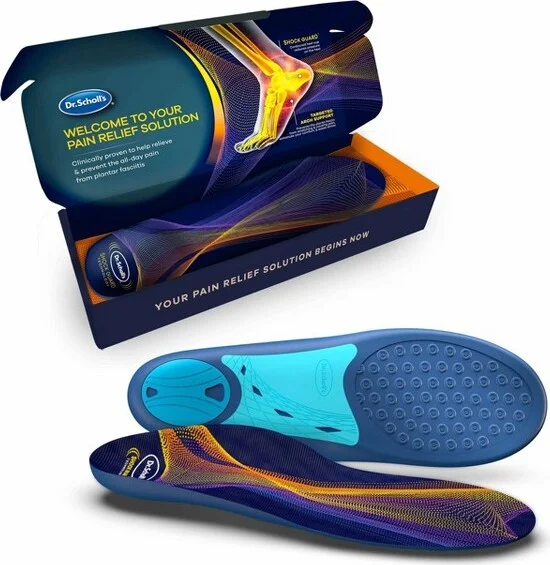 Dr. Scholl's Performance Sized-to-Fit Plantar Fasciitis Shoe Insoles - Men Size 11.5-12/Women Size 12.5-13 - 1 Pair