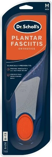 Dr. Scholl's Plantar Fasciitis Insoles for Men - Size (8-13): Heel Pain Relief, Foam, Fits Dress, Casual, Running Shoes