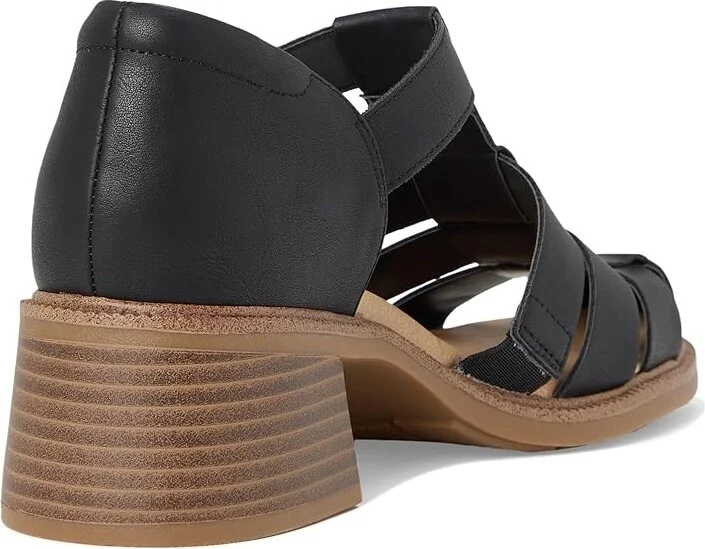 Dr. Scholl's Rate Up Day Fisherman Sandal Women's Sandals Black : 9 M, Leather - Image 4