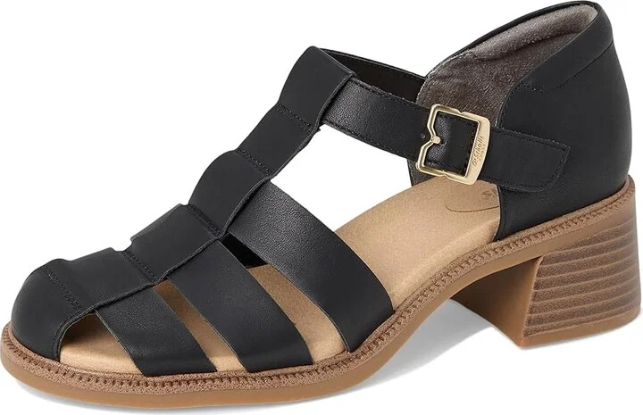 Dr. Scholl's Rate Up Day Fisherman Sandal Women's Sandals Black : 9 M, Leather - Image 5