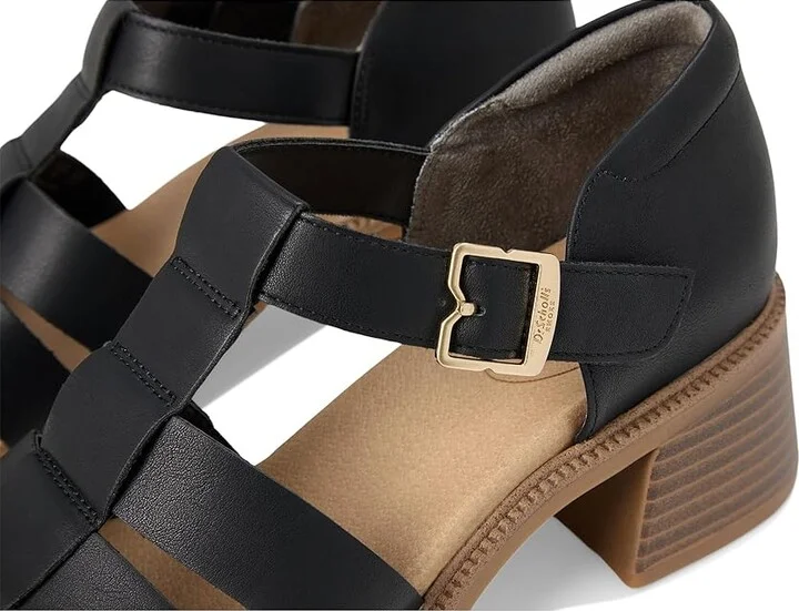 Dr. Scholl's Rate Up Day Fisherman Sandal Women's Sandals Black : 9 M, Leather - Image 7