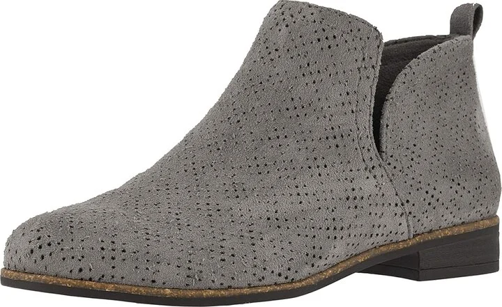 Dr. Scholl's Rate Women's Shoes Dark Shadow Grey Microfiber Perf : 6.5 M, Synthetic - Image 2