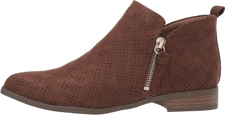 Dr. Scholl's Rate Zip Women's Shoes Chocolate Brown Microfiber Perf : 10 M, Textile - Image 7