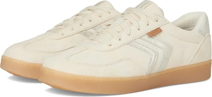 Dr. Scholl's Rebel Sport Women's Shoes Off-white Gold Leather : 9 M, Leather/Suede