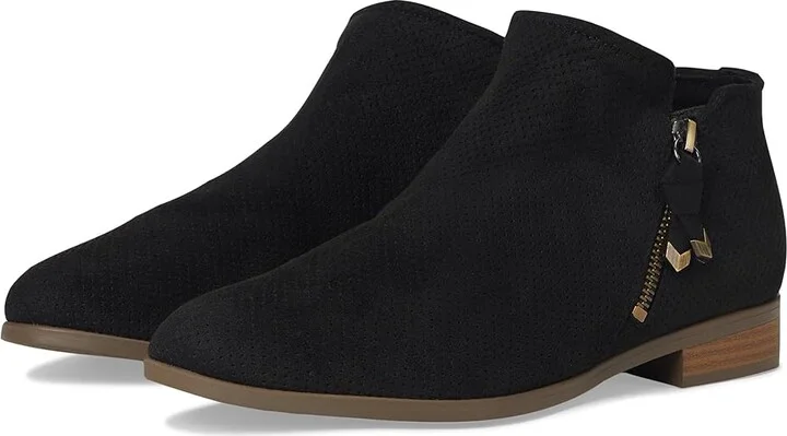 Dr. Scholl's Reverie Zip Short Boots Women's Boots Black : 10 M, Synthetic