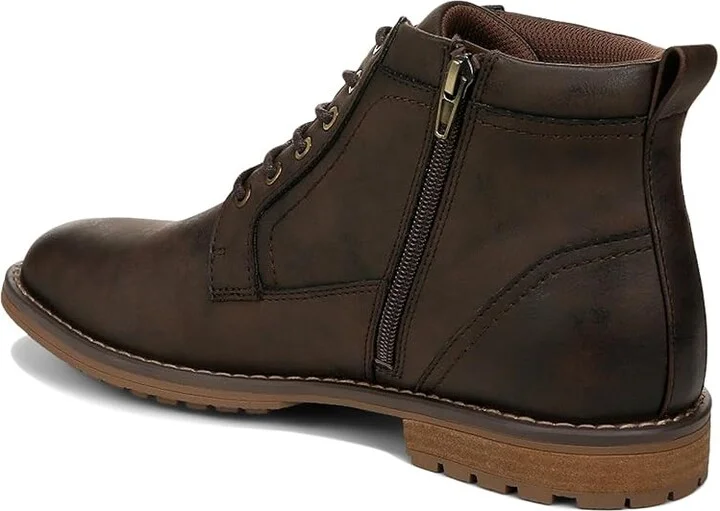 Dr. Scholl's Russell Men's Boots Dark Brown Faux Leather : 10 M - Image 4