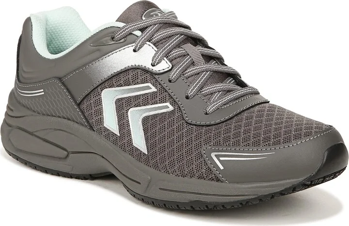 Dr. Scholl's Shoes Womens Blaze Work Soft Toe Slip Resistant Lace Up Sneaker Steel Grey 8 M