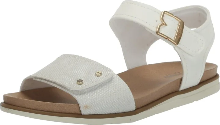 Dr. Scholl's Shoes Womens Nicely Sun Flat Sandal Off White 6 M