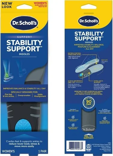 Dr. Scholl's Stability Support Insoles - Women's Shoe Size 6-10 - 1 Pair - Image 2