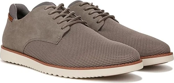 Dr. Scholl's Sync Knit Lace Up Oxford Men's Lace-up Boots Grey Knit : 10 M, Leather/Textile