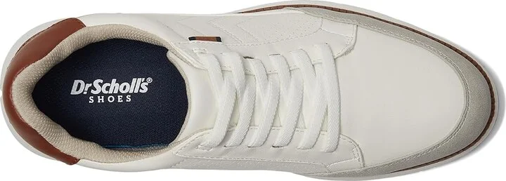 Dr. Scholl's Synergy Sneaker Men's Shoes White Grey : 10.5 M, Faux Leather - Image 2