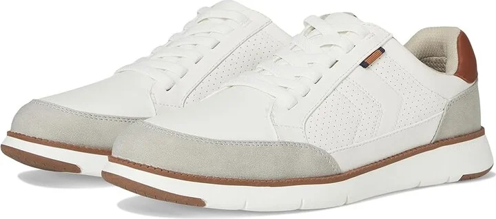 Dr. Scholl's Synergy Sneaker Men's Shoes White Grey : 10.5 M, Faux Leather