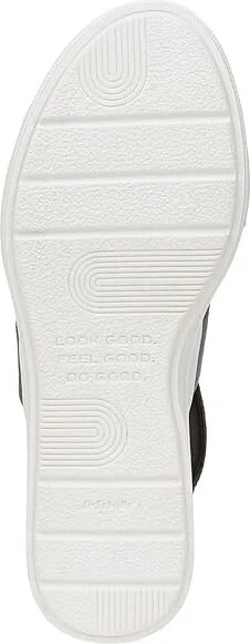 Dr. Scholl's Time Fun Sandal Women's Sandals Oxide Blue Microfiber : 10 M, Leather/Rubber - Image 3