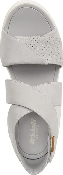 Dr. Scholl's Time Fun Sandal Women's Sandals Vapor Grey Microfiber : 10 M, Leather/Rubber - Image 2