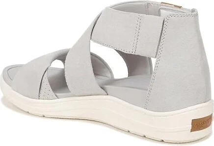 Dr. Scholl's Time Fun Sandal Women's Sandals Vapor Grey Microfiber : 10 M, Leather/Rubber - Image 4