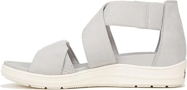 Dr. Scholl's Time Fun Sandal Women's Sandals Vapor Grey Microfiber : 10 M, Leather/Rubber - Image 5