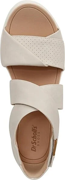Dr. Scholl's Time Fun Sandal Women's Sandals White Smooth : 11 M, Leather/Rubber - Image 2