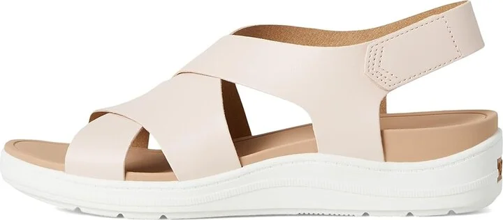 Dr. Scholl's Time Fun Sandal Women's Wedge Shoes Blush Pink Smooth : 7 M, Leather - Image 6