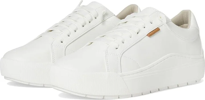 Dr. Scholl's Time Go Lace Up Sneaker Women's Shoes White Smooth : 9.5 M, Leather