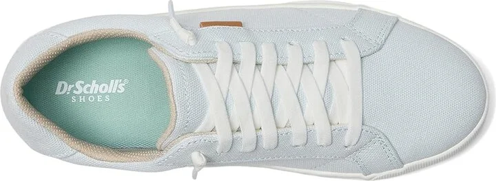 Dr. Scholl's Time Go Slip-On Women's Flat Shoes Powder Blue Fabric : 8.5 M, Canvas - Image 2