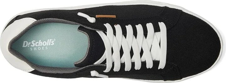 Dr. Scholl's Time Knit Lace Up Sneaker Women's Shoes Black Fabric : 8 M, Canvas - Image 2