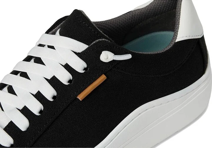 Dr. Scholl's Time Knit Lace Up Sneaker Women's Shoes Black Fabric : 8 M, Canvas - Image 7