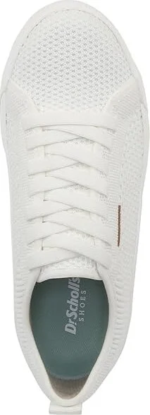 Dr. Scholl's Time Knit Lace Up Sneaker Women's Shoes White Knit : 11 M, Leather/Textile - Image 2