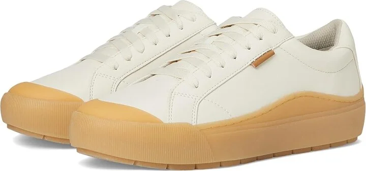 Dr. Scholl's Time Lace-Up Shoes Women's Shoes Off-White : 6.5 M, Faux Leather