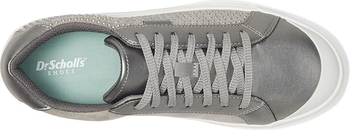 Dr. Scholl's Time Lace-Up Shoes Women's Shoes Pewter Metallic Pearls : 8 M, Faux Leather - Image 2