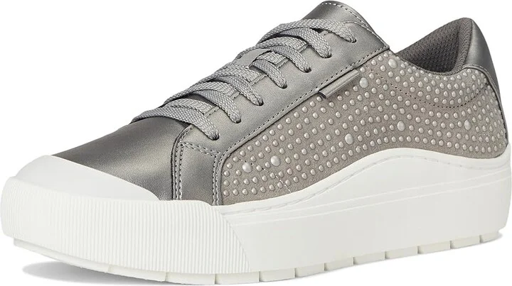 Dr. Scholl's Time Lace-Up Shoes Women's Shoes Pewter Metallic Pearls : 8 M, Faux Leather - Image 5