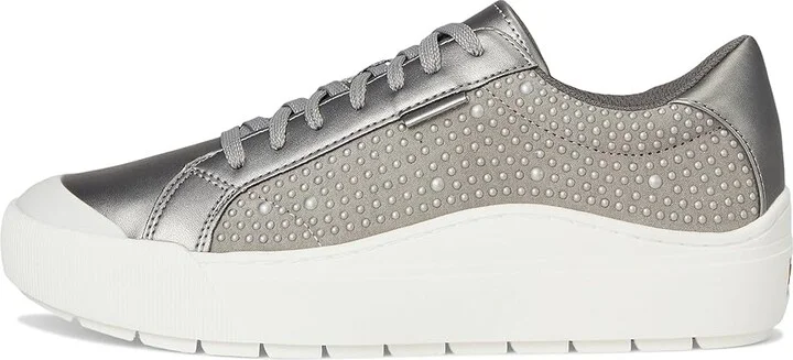 Dr. Scholl's Time Lace-Up Shoes Women's Shoes Pewter Metallic Pearls : 8 M, Faux Leather - Image 6