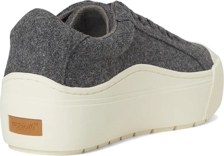 Dr. Scholl's Time Max Lace-Up Shoes Women's Shoes Charcoal Grey Wool : 9.5 M, Canvas/Faux Leather/Synthetic - Image 4