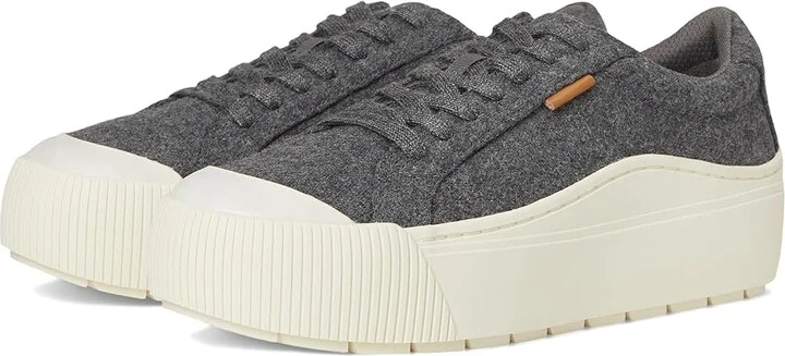 Dr. Scholl's Time Max Lace-Up Shoes Women's Shoes Charcoal Grey Wool : 9.5 M, Canvas/Faux Leather/Synthetic