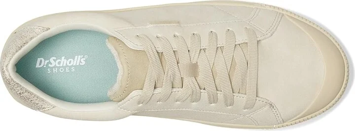 Dr. Scholl's Time Max Lace-Up Shoes Women's Shoes Oyster Beige Grey : 9.5 M, Canvas/Faux Leather/Synthetic - Image 2
