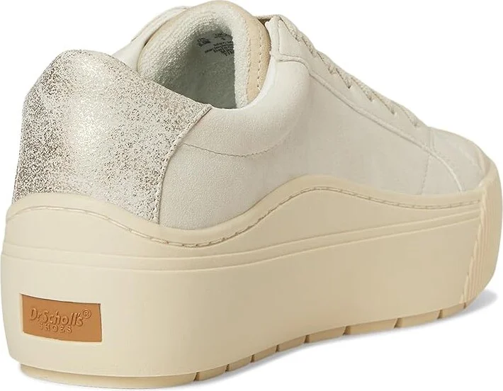 Dr. Scholl's Time Max Lace-Up Shoes Women's Shoes Oyster Beige Grey : 9.5 M, Canvas/Faux Leather/Synthetic - Image 4