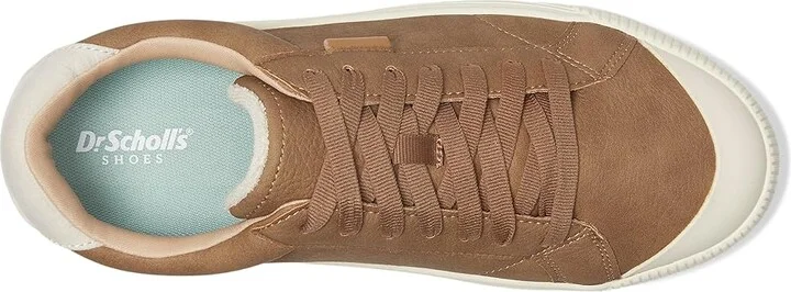 Dr. Scholl's Time Max Lace-Up Shoes Women's Shoes Toasted Taupe Brown : 7.5 M, Canvas/Faux Leather/Synthetic - Image 2