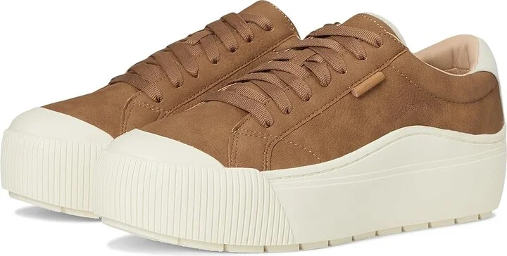 Dr. Scholl's Time Max Lace-Up Shoes Women's Shoes Toasted Taupe Brown : 7.5 M, Canvas/Faux Leather/Synthetic