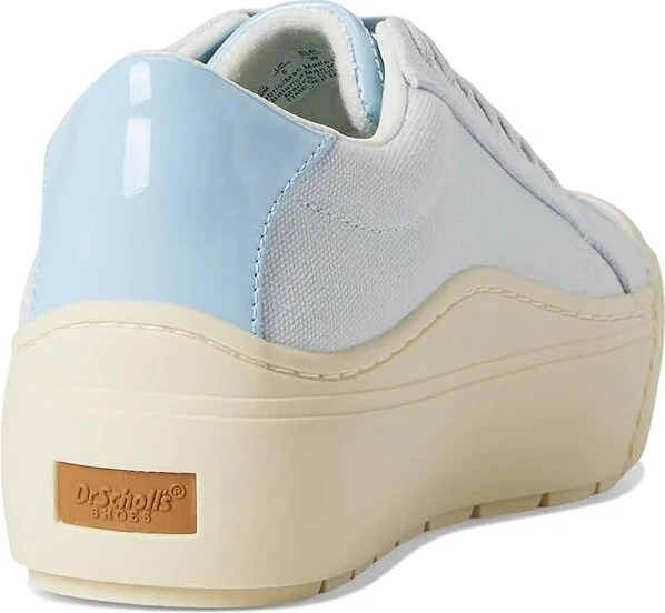 Dr. Scholl's Time Max Lace-Up Women's Flat Shoes Blue : 8.5 M, Canvas/Leather/Textile - Image 4