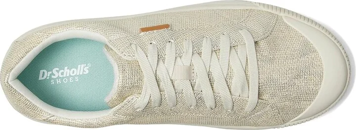 Dr. Scholl's Time Max Lace-Up Women's Flat Shoes White : 8.5 M, Canvas/Leather/Textile - Image 2