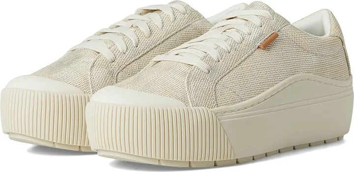 Dr. Scholl's Time Max Lace-Up Women's Flat Shoes White : 8.5 M, Canvas/Leather/Textile