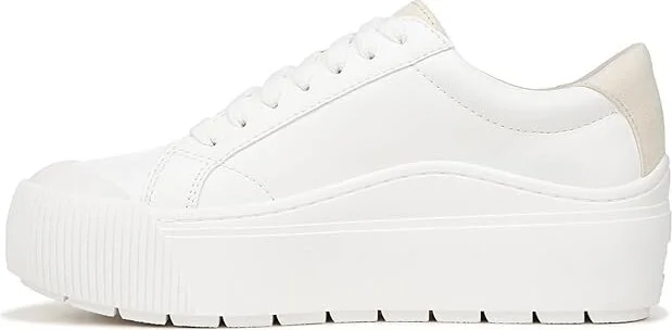 Dr. Scholl's Time Max Platform Sneaker Women's Shoes White Smooth : 10 M - Image 5